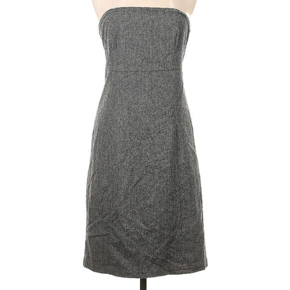 Gap gray strapless Twee Preppy  dress 8 - Picture 2 of 9